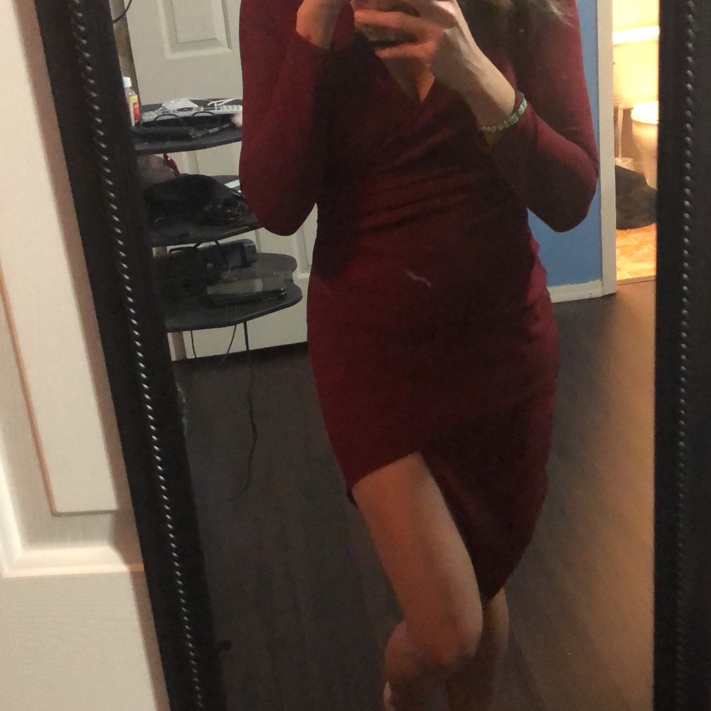 High low mini dress